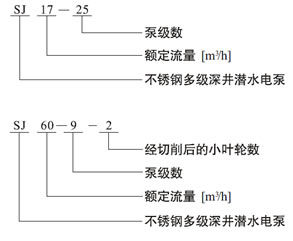 SJ型號(hào)說(shuō)明